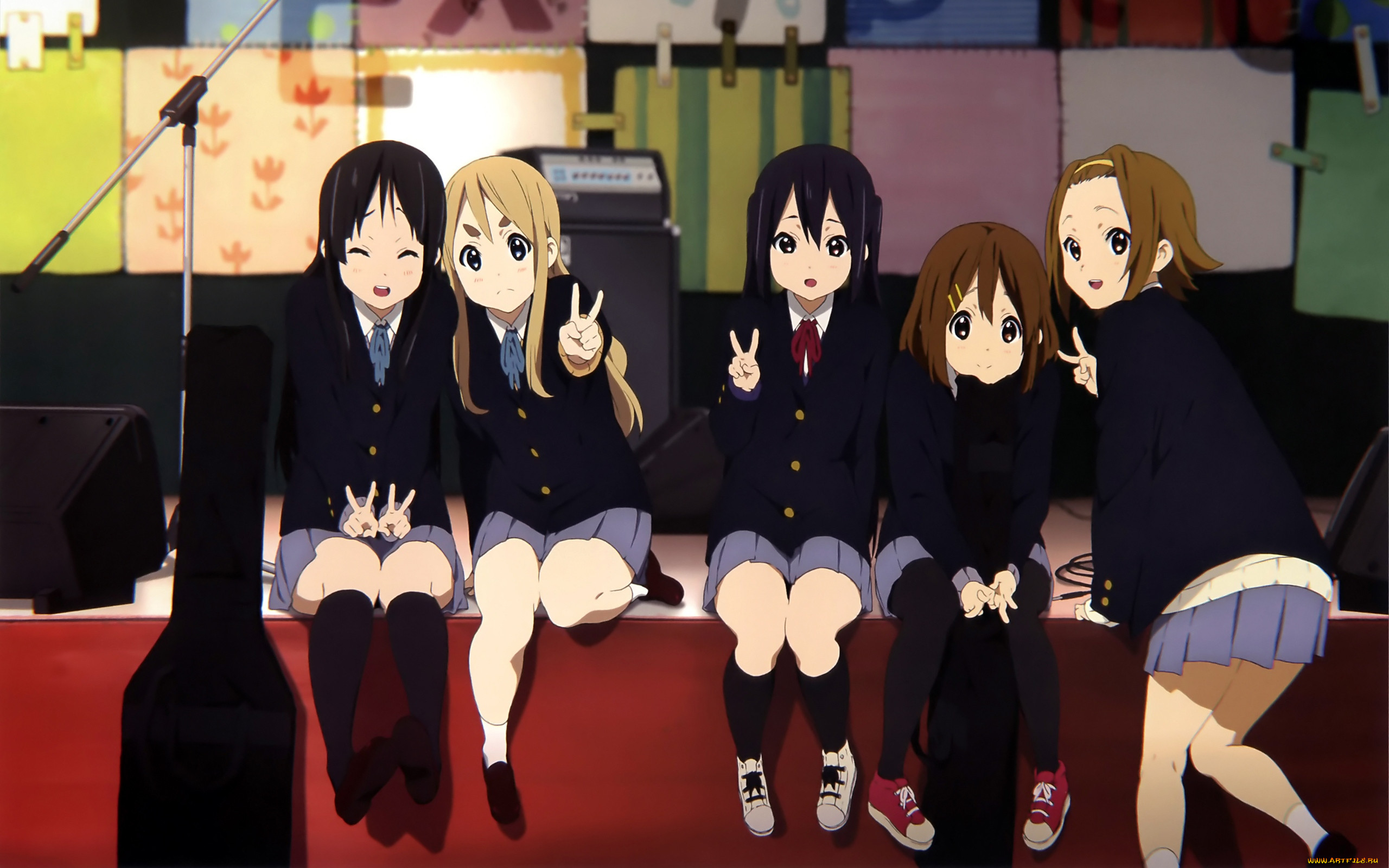 Обои Аниме K-ON!, обои для рабочего стола, фотографии аниме, on, k-on Обои  для рабочего стола, скачать обои картинки заставки на рабочий стол.